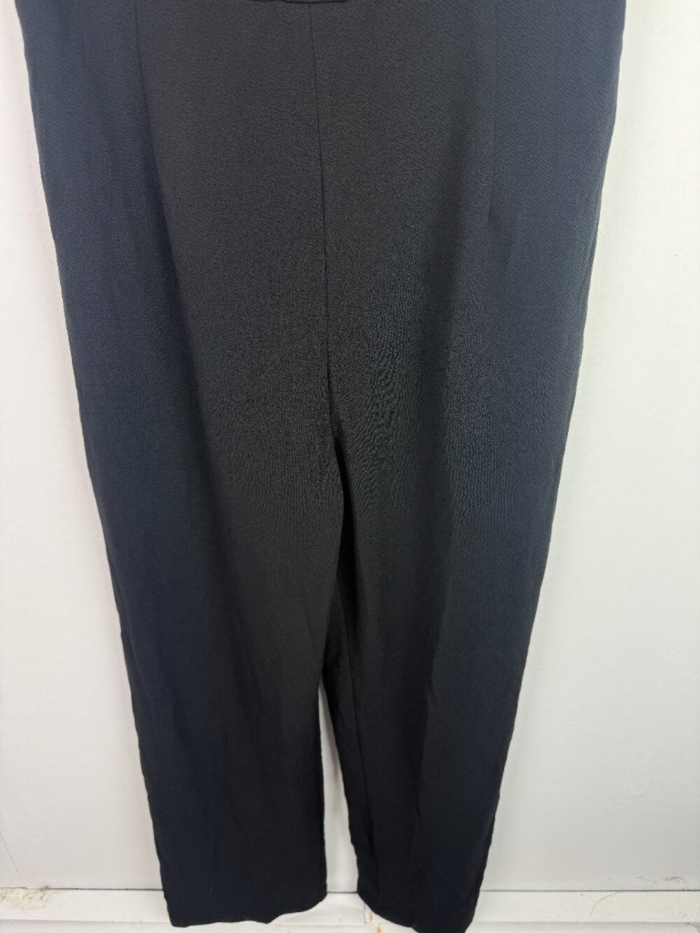 NWT Cupshe Wide Leg Sleeveless Button Jumpsuit Black Size Large L NEW - Picture 4 of 10